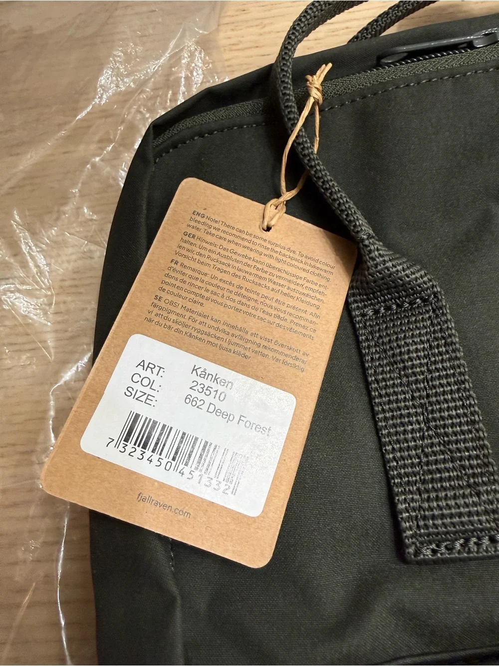 Fjallraven Kanken Bag - Deep Forest Backpack BNWT NEW